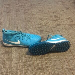 Nike Turquoise Turf Shoes with White Accents